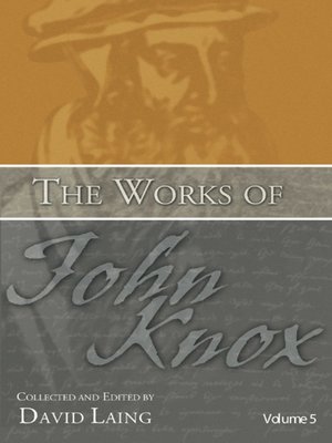 cover image of The Works of John Knox, Volume 5